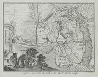 KG 12052
<br/>
Landkaart, belegering van Den Bosch door F.Hendrik, 1644.
<br/>
<em>Picart, Bernard (1673-1733)</em>